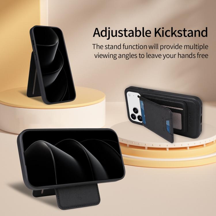 For iPhone 17 Pro Max BETOPNICE Vertical Flip Detachable MagSafe Wallet Phone Case(Black) - iPhone 17 Pro Max Cases by BETOPNICE | Online Shopping UK | buy2fix