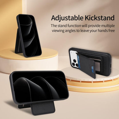 For iPhone 17 Pro Max BETOPNICE Vertical Flip Detachable MagSafe Wallet Phone Case(Black) - iPhone 17 Pro Max Cases by BETOPNICE | Online Shopping UK | buy2fix