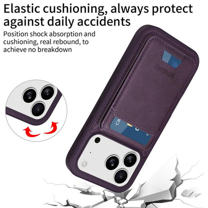 For iPhone 17 Pro BETOPNICE Vertical Flip Detachable MagSafe Wallet Phone Case(Purple) - iPhone 17 Pro Cases by BETOPNICE | Online Shopping UK | buy2fix