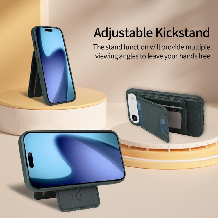 For iPhone Air BETOPNICE Vertical Flip Detachable MagSafe Wallet Phone Case(Green) - iPhone Air Cases by BETOPNICE | Online Shopping UK | buy2fix