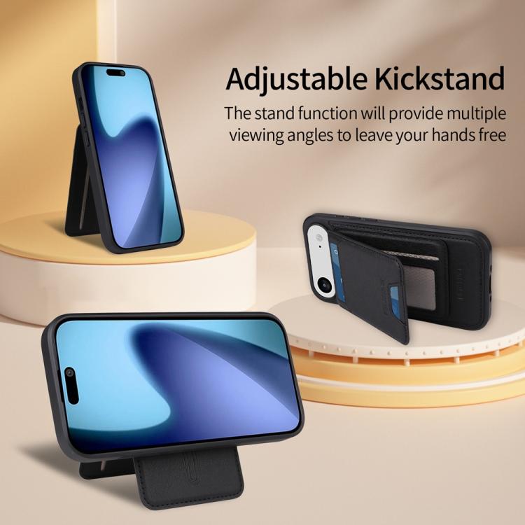 For iPhone Air BETOPNICE Vertical Flip Detachable MagSafe Wallet Phone Case(Black) - iPhone Air Cases by BETOPNICE | Online Shopping UK | buy2fix