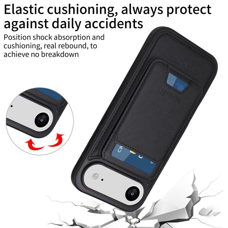 For iPhone Air BETOPNICE Vertical Flip Detachable MagSafe Wallet Phone Case(Black) - iPhone Air Cases by BETOPNICE | Online Shopping UK | buy2fix