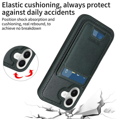 For iPhone 17 BETOPNICE Vertical Flip Detachable MagSafe Wallet Phone Case(Green) - iPhone 17 Cases by BETOPNICE | Online Shopping UK | buy2fix