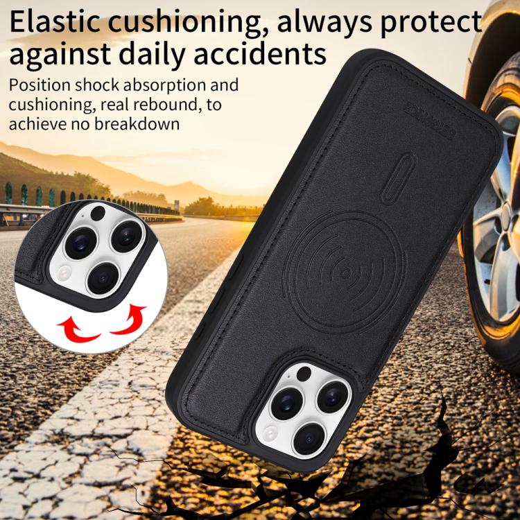 For iPhone 16 Pro Max BETOPNICE Horizontal Flip Detachable MagSafe Wallet Phone Case(Black) - iPhone 16 Pro Max Cases by BETOPNICE | Online Shopping UK | buy2fix