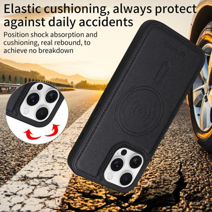 For iPhone 16 Pro Max BETOPNICE Horizontal Flip Detachable MagSafe Wallet Phone Case(Black) - iPhone 16 Pro Max Cases by BETOPNICE | Online Shopping UK | buy2fix