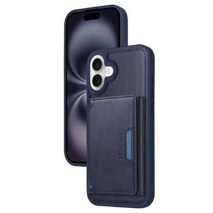 For iPhone 16 Plus BETOPNICE Horizontal Flip Detachable MagSafe Wallet Phone Case(Blue) - iPhone 16 Plus Cases by BETOPNICE | Online Shopping UK | buy2fix