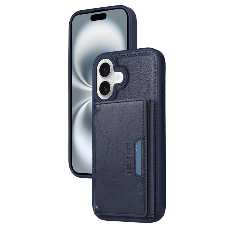 For iPhone 16 BETOPNICE Horizontal Flip Detachable MagSafe Wallet Phone Case(Blue) - iPhone 16 Cases by BETOPNICE | Online Shopping UK | buy2fix