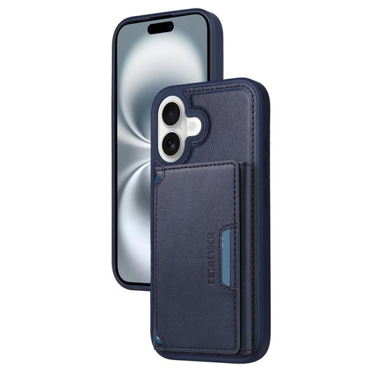 For iPhone 16 BETOPNICE Horizontal Flip Detachable MagSafe Wallet Phone Case(Blue) - iPhone 16 Cases by BETOPNICE | Online Shopping UK | buy2fix