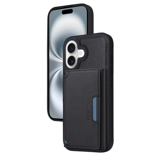 For iPhone 16 BETOPNICE Horizontal Flip Detachable MagSafe Wallet Phone Case(Black) - iPhone 16 Cases by BETOPNICE | Online Shopping UK | buy2fix