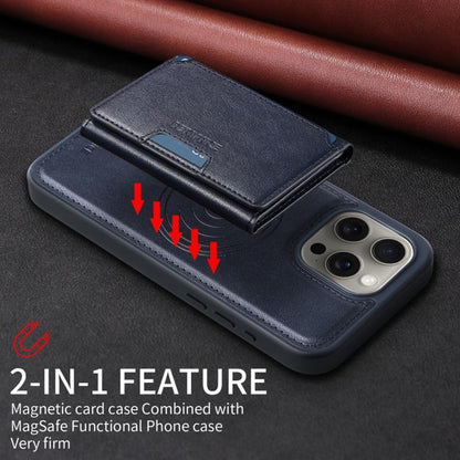 For iPhone 15 Pro Max BETOPNICE Horizontal Flip Detachable MagSafe Wallet Phone Case(Blue) - iPhone 15 Pro Max Cases by BETOPNICE | Online Shopping UK | buy2fix