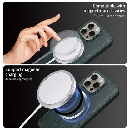 For iPhone 15 Pro Max BETOPNICE Horizontal Flip Detachable MagSafe Wallet Phone Case(Green) - iPhone 15 Pro Max Cases by BETOPNICE | Online Shopping UK | buy2fix