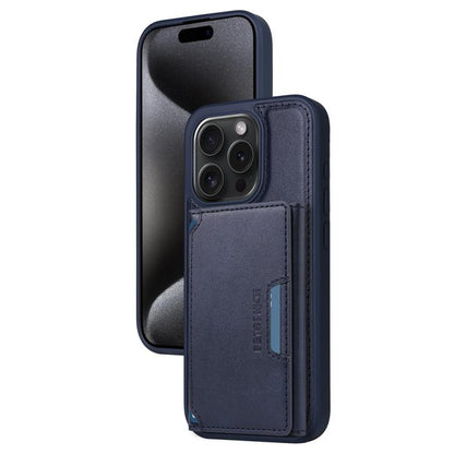 For iPhone 15 Pro BETOPNICE Horizontal Flip Detachable MagSafe Wallet Phone Case(Blue) - iPhone 15 Pro Cases by BETOPNICE | Online Shopping UK | buy2fix