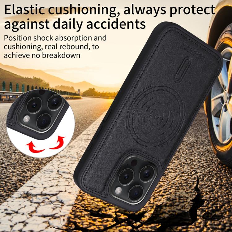 For iPhone 15 Pro BETOPNICE Horizontal Flip Detachable MagSafe Wallet Phone Case(Black) - iPhone 15 Pro Cases by BETOPNICE | Online Shopping UK | buy2fix