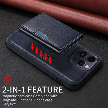 For iPhone 14 Pro Max BETOPNICE Horizontal Flip Detachable MagSafe Wallet Phone Case(Blue) - iPhone 14 Pro Max Cases by BETOPNICE | Online Shopping UK | buy2fix