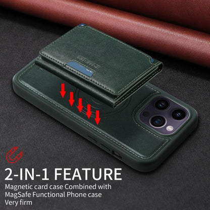 For iPhone 14 Pro Max BETOPNICE Horizontal Flip Detachable MagSafe Wallet Phone Case(Green) - iPhone 14 Pro Max Cases by BETOPNICE | Online Shopping UK | buy2fix