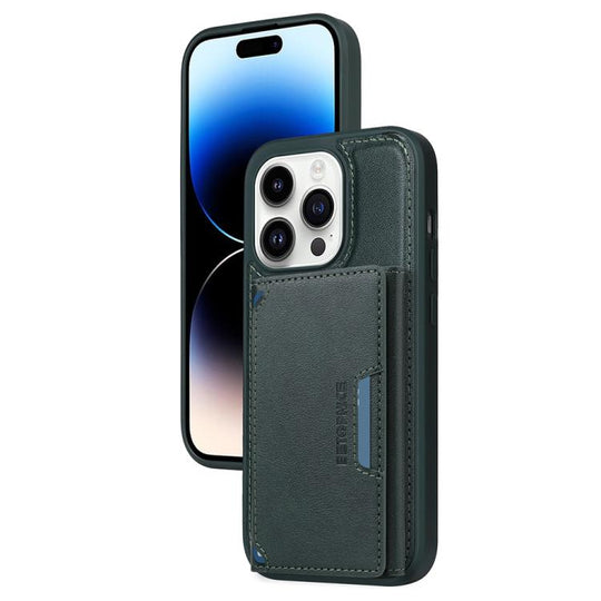 For iPhone 14 Pro BETOPNICE Horizontal Flip Detachable MagSafe Wallet Phone Case(Green)