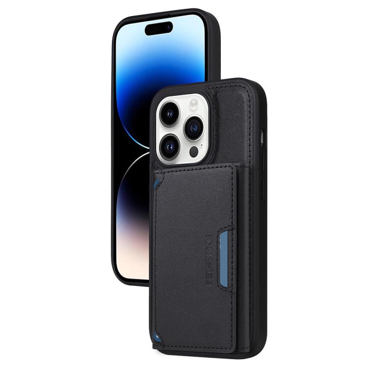 For iPhone 14 Pro BETOPNICE Horizontal Flip Detachable MagSafe Wallet Phone Case(Black) - iPhone 14 Pro Cases by BETOPNICE | Online Shopping UK | buy2fix