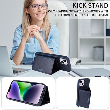 For iPhone 14 Plus BETOPNICE Horizontal Flip Detachable MagSafe Wallet Phone Case(Blue) - iPhone 14 Plus Cases by BETOPNICE | Online Shopping UK | buy2fix