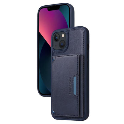 For iPhone 14 / 13 BETOPNICE Horizontal Flip Detachable MagSafe Wallet Phone Case(Blue) - iPhone 14 Cases by BETOPNICE | Online Shopping UK | buy2fix