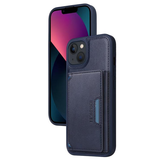 For iPhone 14 / 13 BETOPNICE Horizontal Flip Detachable MagSafe Wallet Phone Case(Blue) - iPhone 14 Cases by BETOPNICE | Online Shopping UK | buy2fix