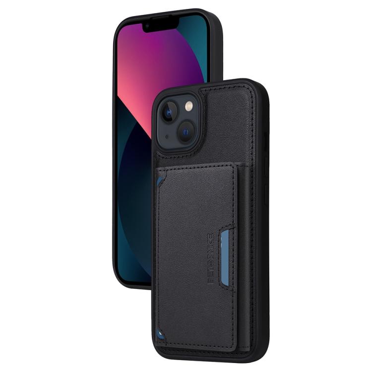 For iPhone 14 / 13 BETOPNICE Horizontal Flip Detachable MagSafe Wallet Phone Case(Black) - iPhone 14 Cases by BETOPNICE | Online Shopping UK | buy2fix