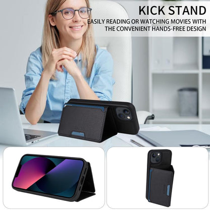 For iPhone 14 / 13 BETOPNICE Horizontal Flip Detachable MagSafe Wallet Phone Case(Black) - iPhone 14 Cases by BETOPNICE | Online Shopping UK | buy2fix