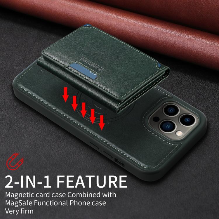 For iPhone 13 Pro Max BETOPNICE Horizontal Flip Detachable MagSafe Wallet Phone Case(Green) - iPhone 13 Pro Max Cases by BETOPNICE | Online Shopping UK | buy2fix