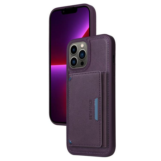 For iPhone 13 Pro Max BETOPNICE Horizontal Flip Detachable MagSafe Wallet Phone Case(Purple)