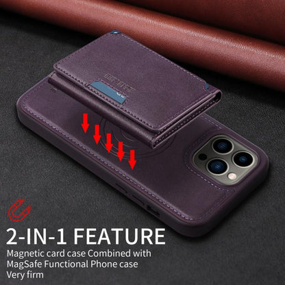 For iPhone 13 Pro Max BETOPNICE Horizontal Flip Detachable MagSafe Wallet Phone Case(Purple) - iPhone 13 Pro Max Cases by BETOPNICE | Online Shopping UK | buy2fix