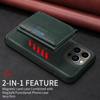 For iPhone 13 Pro BETOPNICE Horizontal Flip Detachable MagSafe Wallet Phone Case(Green) - iPhone 13 Pro Cases by BETOPNICE | Online Shopping UK | buy2fix