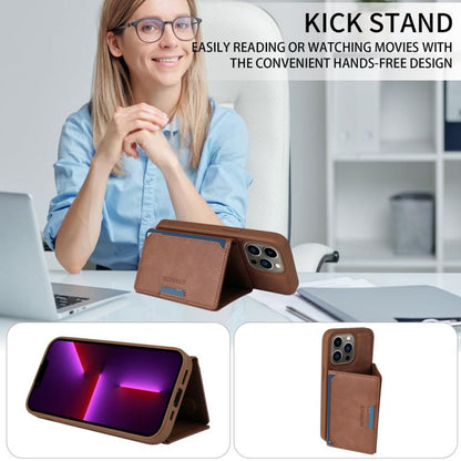 For iPhone 13 Pro BETOPNICE Horizontal Flip Detachable MagSafe Wallet Phone Case(Brown) - iPhone 13 Pro Cases by BETOPNICE | Online Shopping UK | buy2fix