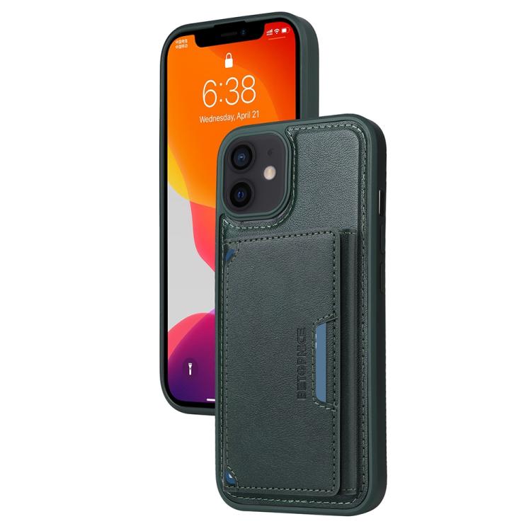 For iPhone 12 / 12 Pro BETOPNICE Horizontal Flip Detachable MagSafe Wallet Phone Case(Green) - iPhone 12 / 12 Pro Cases by BETOPNICE | Online Shopping UK | buy2fix