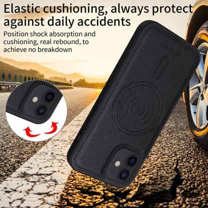 For iPhone 12 / 12 Pro BETOPNICE Horizontal Flip Detachable MagSafe Wallet Phone Case(Black) - iPhone 12 / 12 Pro Cases by BETOPNICE | Online Shopping UK | buy2fix