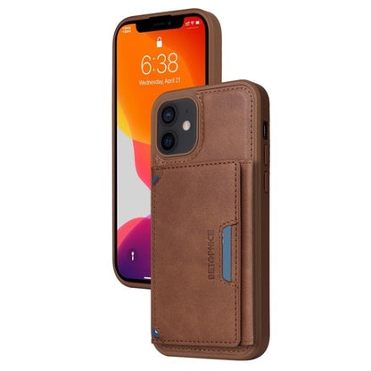 For iPhone 12 / 12 Pro BETOPNICE Horizontal Flip Detachable MagSafe Wallet Phone Case(Brown) - iPhone 12 / 12 Pro Cases by BETOPNICE | Online Shopping UK | buy2fix