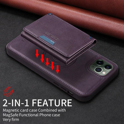 For iPhone 11 Pro Max BETOPNICE Horizontal Flip Detachable MagSafe Wallet Phone Case(Purple) - iPhone 11 Pro Max Cases by BETOPNICE | Online Shopping UK | buy2fix