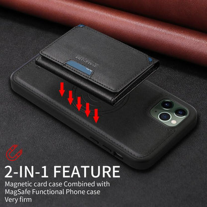For iPhone 11 Pro Max BETOPNICE Horizontal Flip Detachable MagSafe Wallet Phone Case(Black) - iPhone 11 Pro Max Cases by BETOPNICE | Online Shopping UK | buy2fix