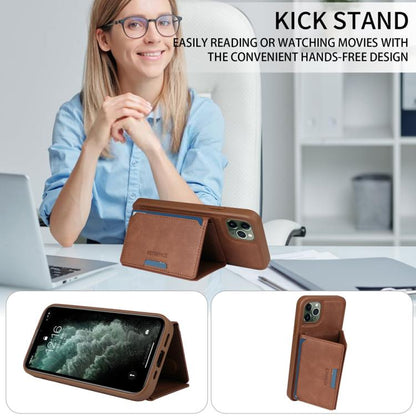 For iPhone 11 Pro Max BETOPNICE Horizontal Flip Detachable MagSafe Wallet Phone Case(Brown) - iPhone 11 Pro Max Cases by BETOPNICE | Online Shopping UK | buy2fix