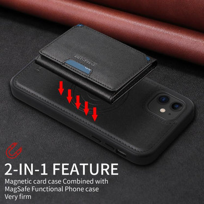 For iPhone 11 BETOPNICE Horizontal Flip Detachable MagSafe Wallet Phone Case(Black) - iPhone 11 Cases by BETOPNICE | Online Shopping UK | buy2fix