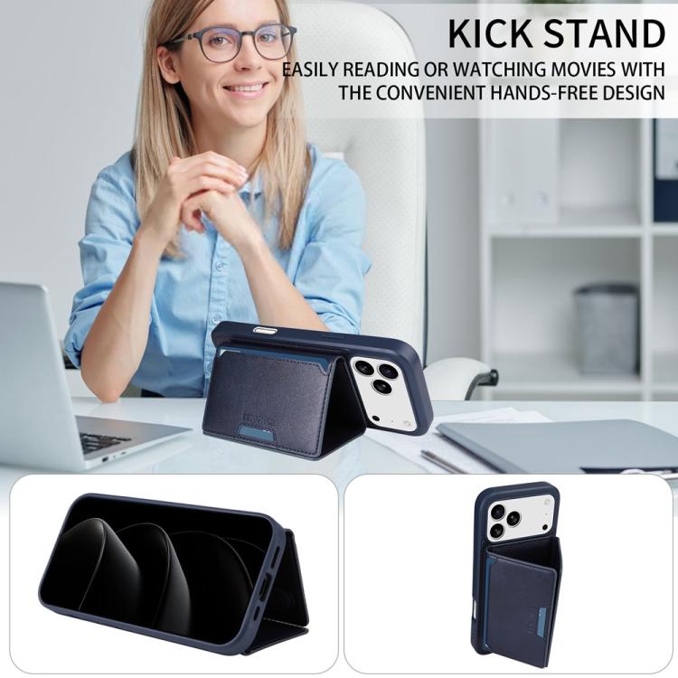 For iPhone 17 Pro Max BETOPNICE Horizontal Flip Detachable MagSafe Wallet Phone Case(Blue) - iPhone 17 Pro Max Cases by BETOPNICE | Online Shopping UK | buy2fix