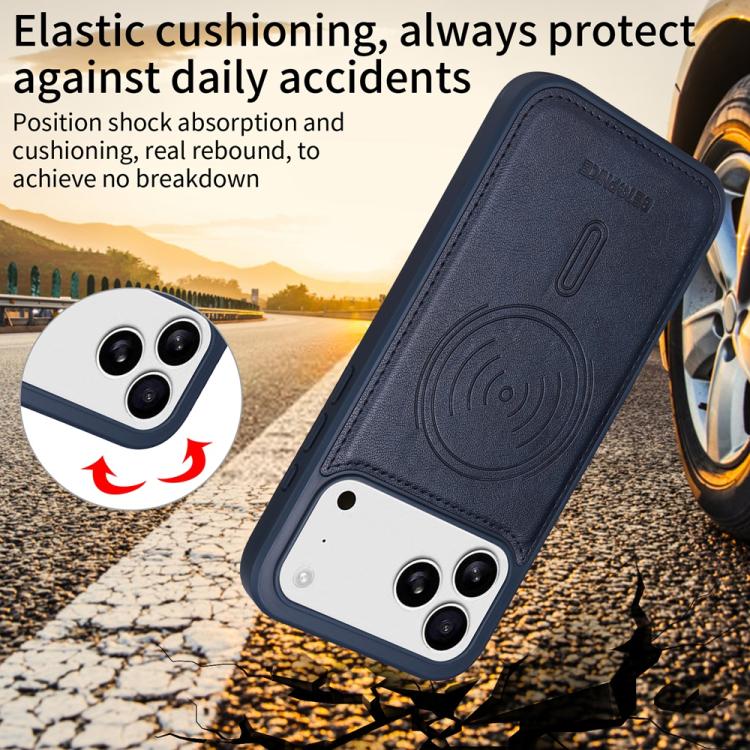 For iPhone 17 Pro Max BETOPNICE Horizontal Flip Detachable MagSafe Wallet Phone Case(Blue) - iPhone 17 Pro Max Cases by BETOPNICE | Online Shopping UK | buy2fix