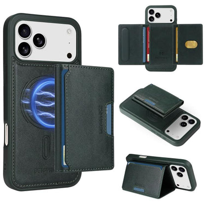For iPhone 17 Pro Max BETOPNICE Horizontal Flip Detachable MagSafe Wallet Phone Case(Green) - iPhone 17 Pro Max Cases by BETOPNICE | Online Shopping UK | buy2fix
