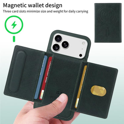For iPhone 17 Pro Max BETOPNICE Horizontal Flip Detachable MagSafe Wallet Phone Case(Green) - iPhone 17 Pro Max Cases by BETOPNICE | Online Shopping UK | buy2fix