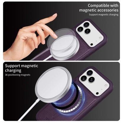 For iPhone 17 Pro Max BETOPNICE Horizontal Flip Detachable MagSafe Wallet Phone Case(Purple) - iPhone 17 Pro Max Cases by BETOPNICE | Online Shopping UK | buy2fix