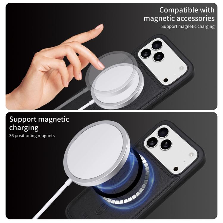 For iPhone 17 Pro Max BETOPNICE Horizontal Flip Detachable MagSafe Wallet Phone Case(Black) - iPhone 17 Pro Max Cases by BETOPNICE | Online Shopping UK | buy2fix