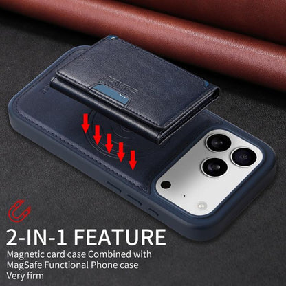 For iPhone 17 Pro BETOPNICE Horizontal Flip Detachable MagSafe Wallet Phone Case(Blue) - iPhone 17 Pro Cases by BETOPNICE | Online Shopping UK | buy2fix