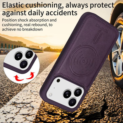 For iPhone 17 Pro BETOPNICE Horizontal Flip Detachable MagSafe Wallet Phone Case(Purple) - iPhone 17 Pro Cases by BETOPNICE | Online Shopping UK | buy2fix