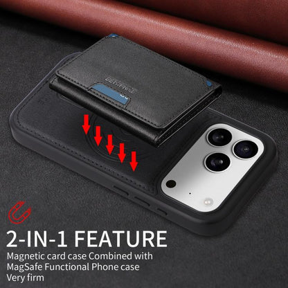 For iPhone 17 Pro BETOPNICE Horizontal Flip Detachable MagSafe Wallet Phone Case(Black) - iPhone 17 Pro Cases by BETOPNICE | Online Shopping UK | buy2fix