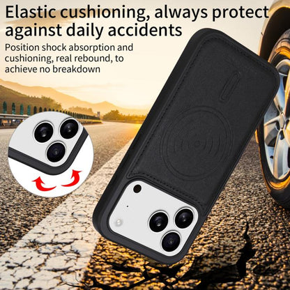 For iPhone 17 Pro BETOPNICE Horizontal Flip Detachable MagSafe Wallet Phone Case(Black) - iPhone 17 Pro Cases by BETOPNICE | Online Shopping UK | buy2fix