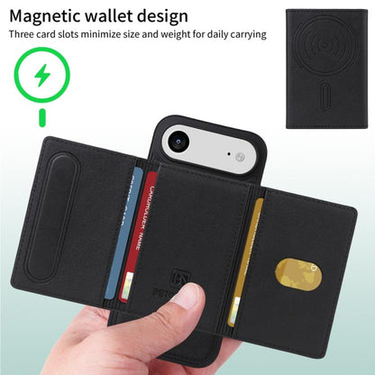 For iPhone Air BETOPNICE Horizontal Flip Detachable MagSafe Wallet Phone Case(Black) - iPhone Air Cases by BETOPNICE | Online Shopping UK | buy2fix