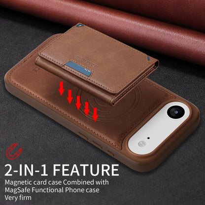 For iPhone Air BETOPNICE Horizontal Flip Detachable MagSafe Wallet Phone Case(Brown) - iPhone Air Cases by BETOPNICE | Online Shopping UK | buy2fix